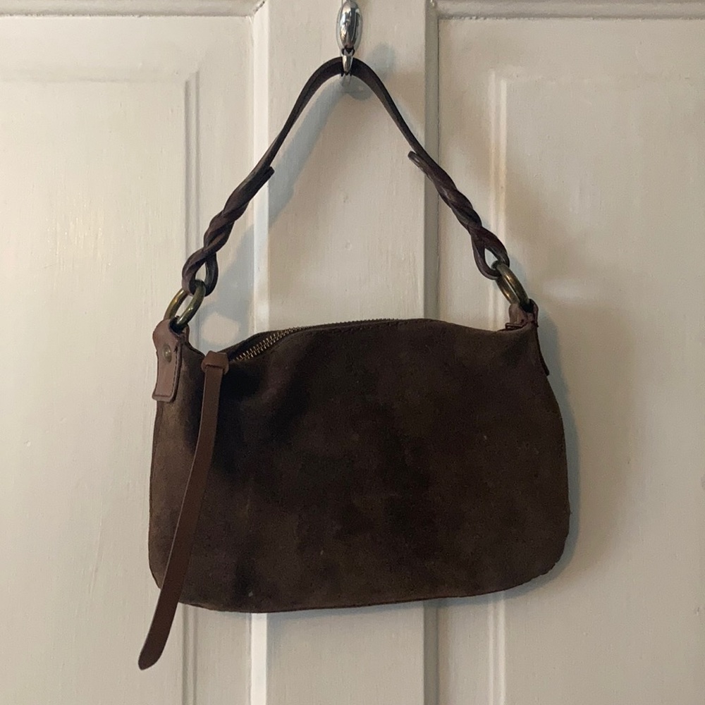 Brown leather purse